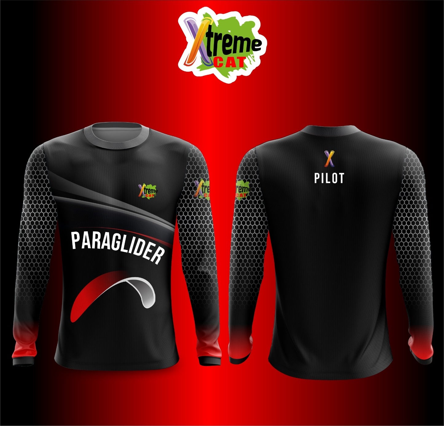 Paragliding Long Sleeves Shirt - Black